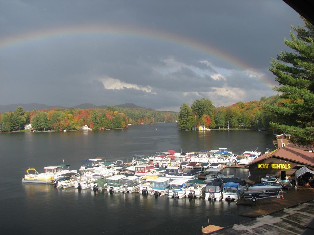 Pine Knoll Hotel Lakeside Lodge & Cabin Old Forge Rum bild